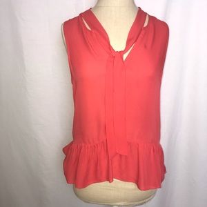 Joie 100% Silk Blouse W/ Neck Tie  (Size: XS)